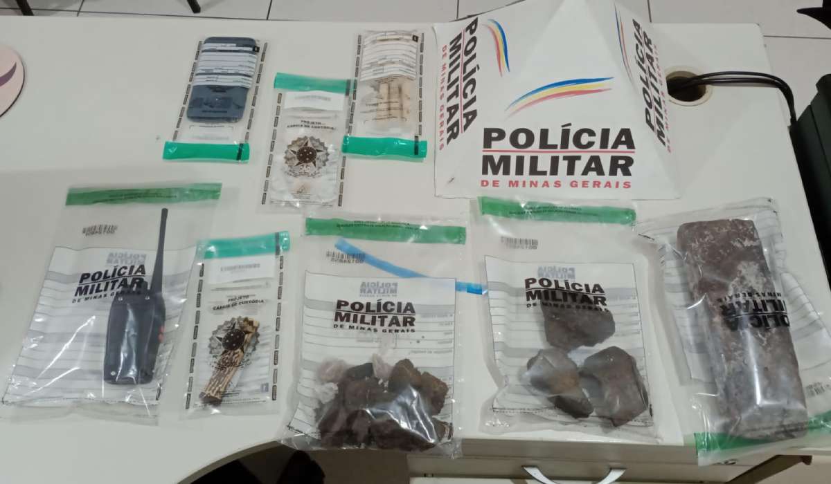 Droga apreendida em Arantina