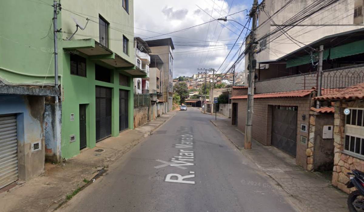 Rua em que teve o acidente envolvendo bicicleta motorizada