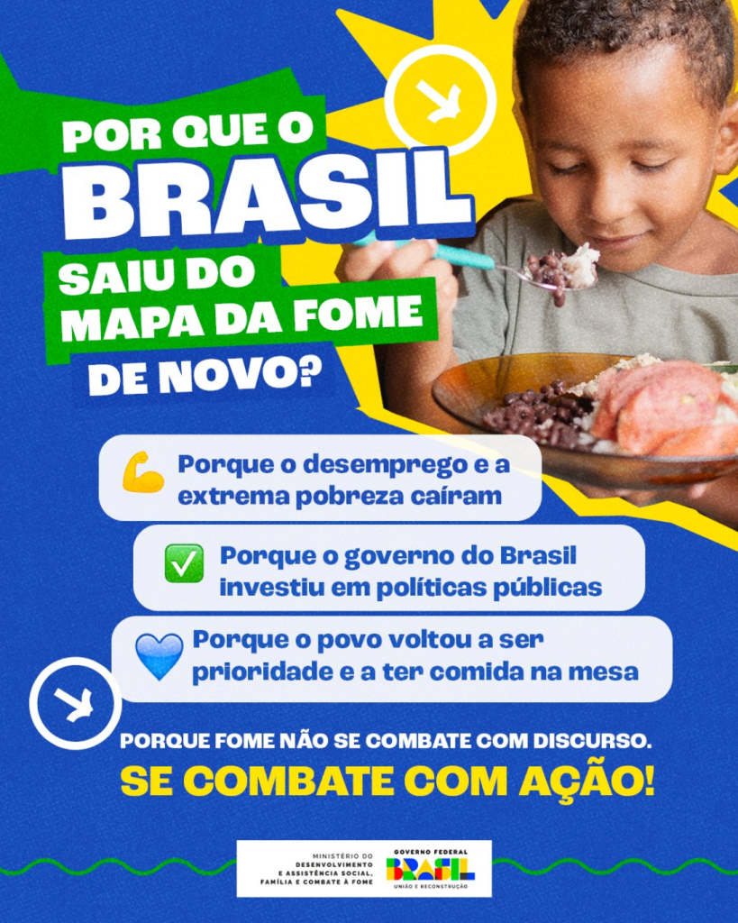 Brasil sai oficialmente do Mapa da Fome, anuncia Governo Federal 1 image 1