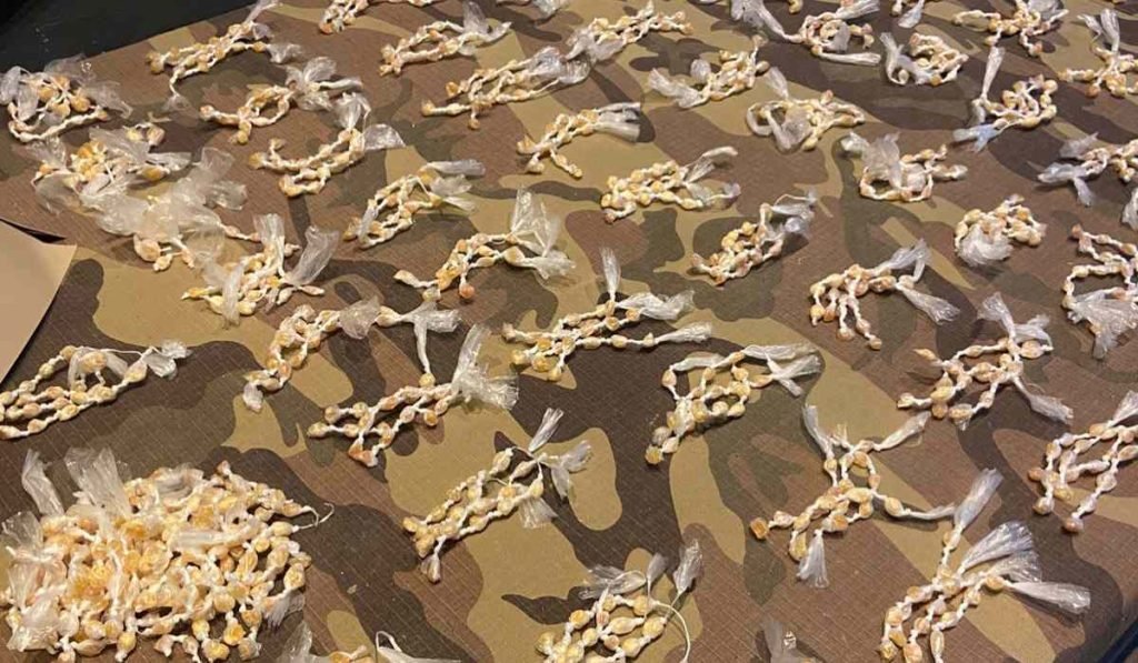 Pedras de crack apreendidas no bairro grajaú em Juiz de Fora