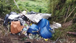 Caminhão tomba na MG-353 e motorista morre próximo a Coronel Pacheco