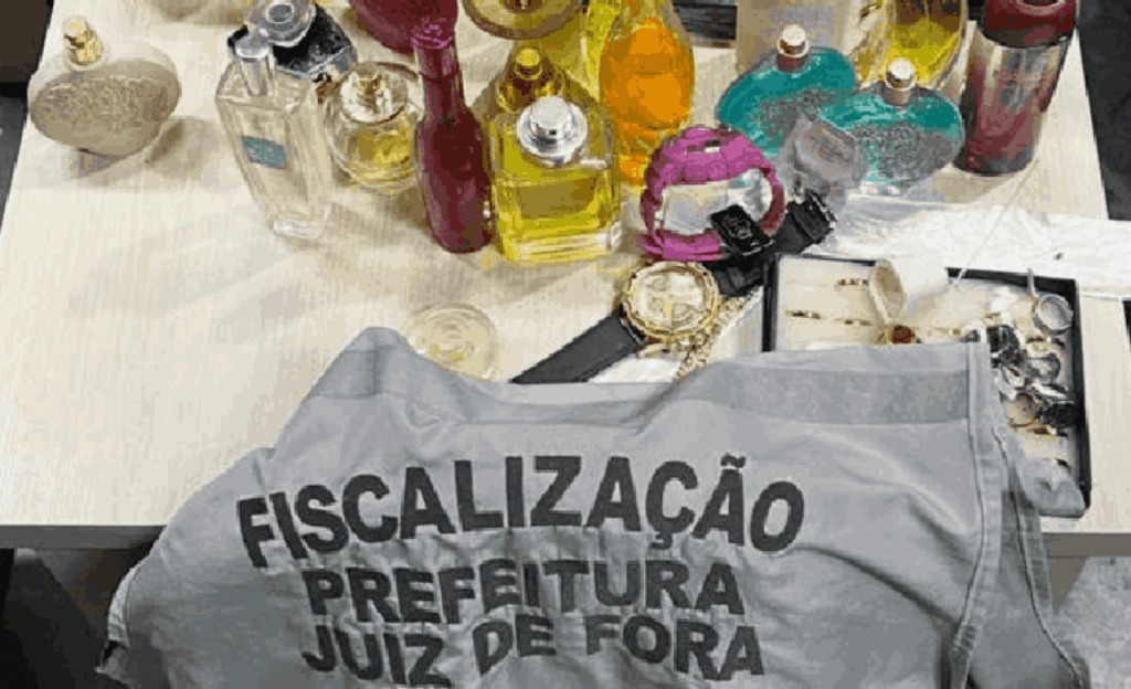 comercio legal apreende mais de 300 mercadorias em Juiz de Fora