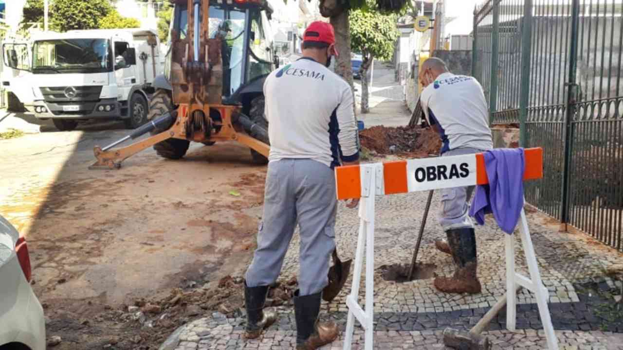 Cesama faz interligação de rede de distribuição de água no São Pedro nesta terça (18)