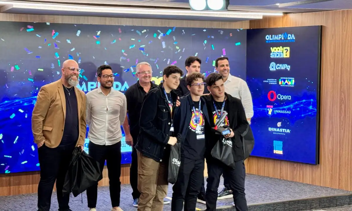 Estudantes do Stella Matutina foram medalha de prata na Olimpíada de Empreendedorismo