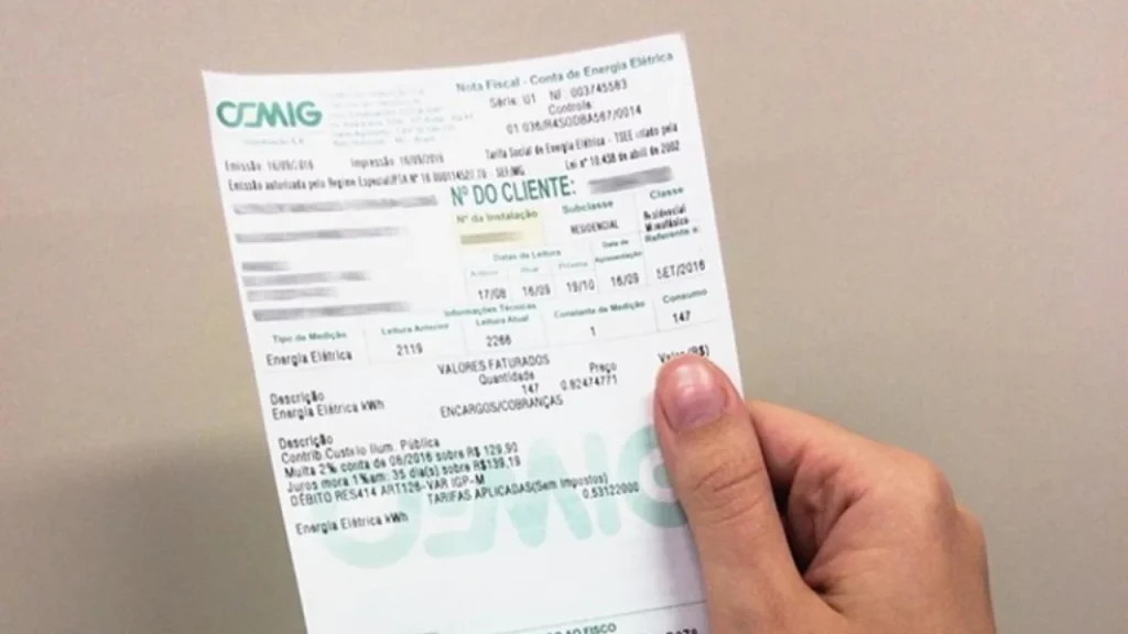 Contas de luz passam a ter novo número de identificação a partir de 2026 Cemig