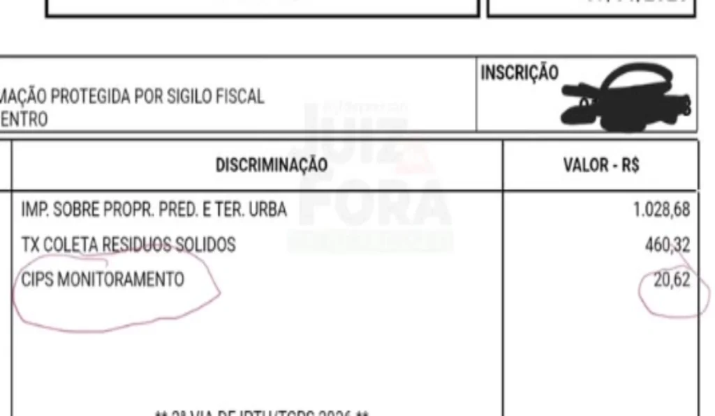 CIPS MONITORAMENTO apareceu no IPTU em Juiz de Fora