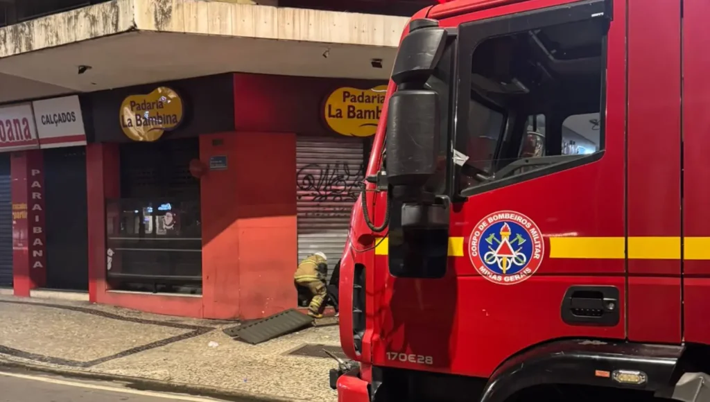Incendio centro padaria la bambina