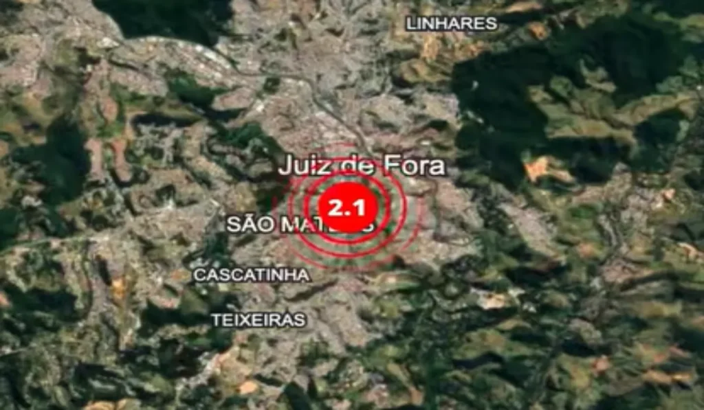 Tremor de terra foi sentido em Juiz de Fora