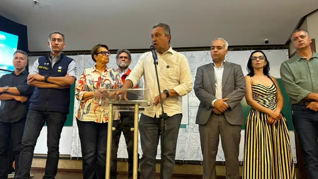 Ministros visitam Juiz de Fora e anunciam obras de R$ 52 milhões após as chuvas 3 Rui Costa Wadez Goes em Juiz de Fora