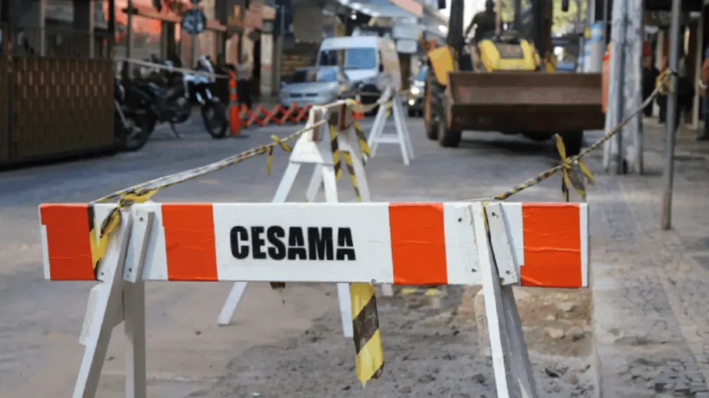 Granjas Bethânia e outros bairros de Juiz de Fora podem ficar sem água nesta quarta-feira 4 cesama obra juiz de fora