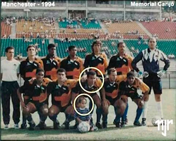 Neymar já esteve em Juiz de Fora quando tinha apenas dois anos de idade 1 Neymar e Neymar Jr Manchester.jpg