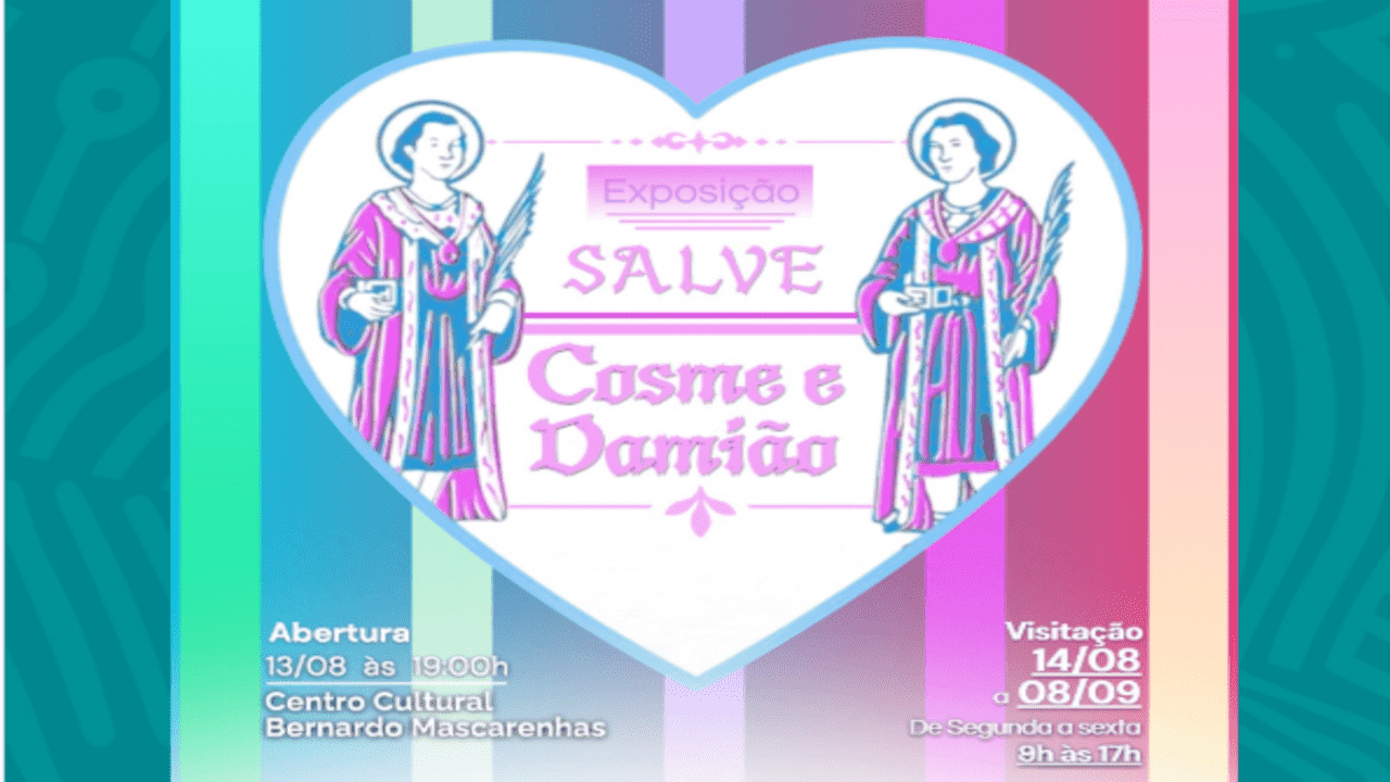 Exposição sobre Cosme e Damião chega ao CCBM e destaca memórias populares de Juiz de Fora