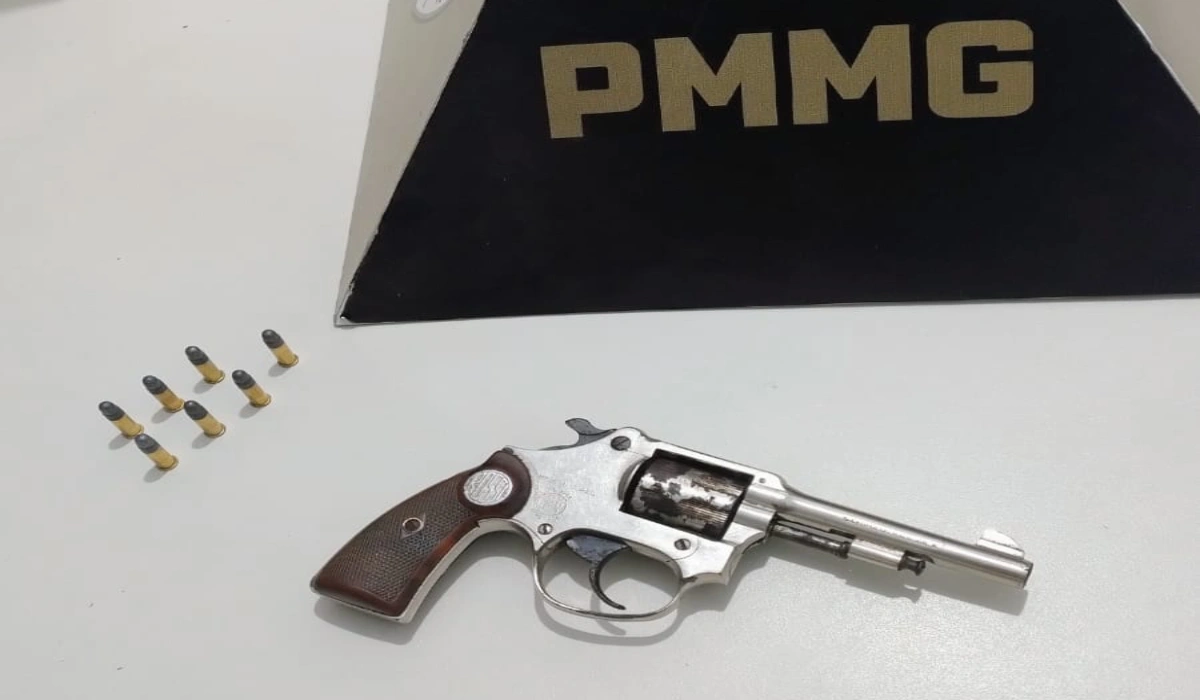 Arma apreendida pela Polícia Militar em Arantina