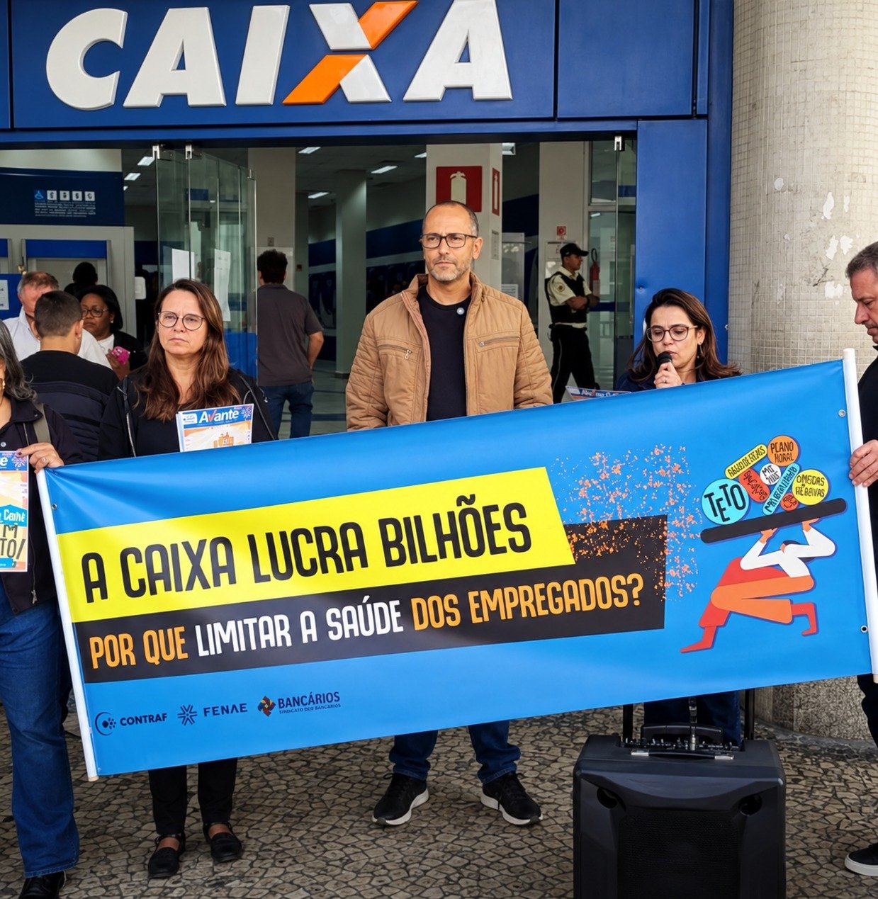 Bancários da Caixa entram em greve por tempo indeterminado em Juiz de Fora