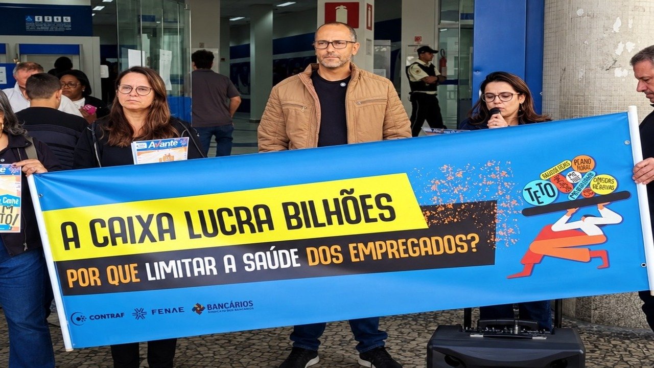 Bancários da Caixa entram em greve por tempo indeterminado em Juiz de Fora